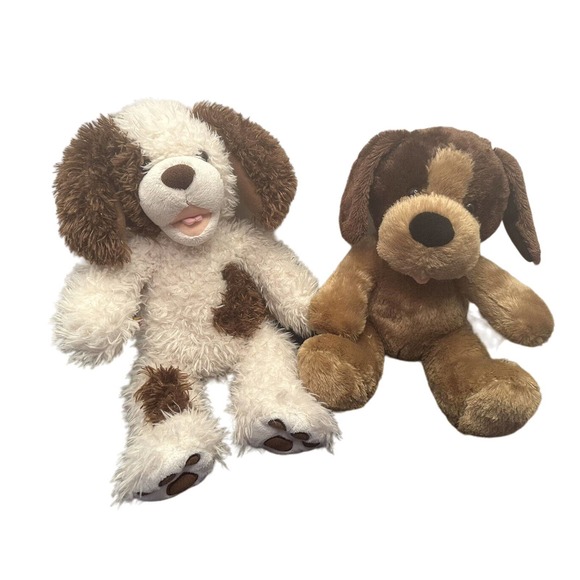 Build-A-Bear Workshop Other - Build a Bear Puppy Dog Lot of Two White Brown